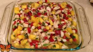 ceviche con mango en semana santa