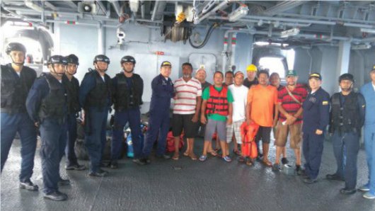Venezolanos que pasaron siete días a la deriva en aguas del Caribe fueron rescatados