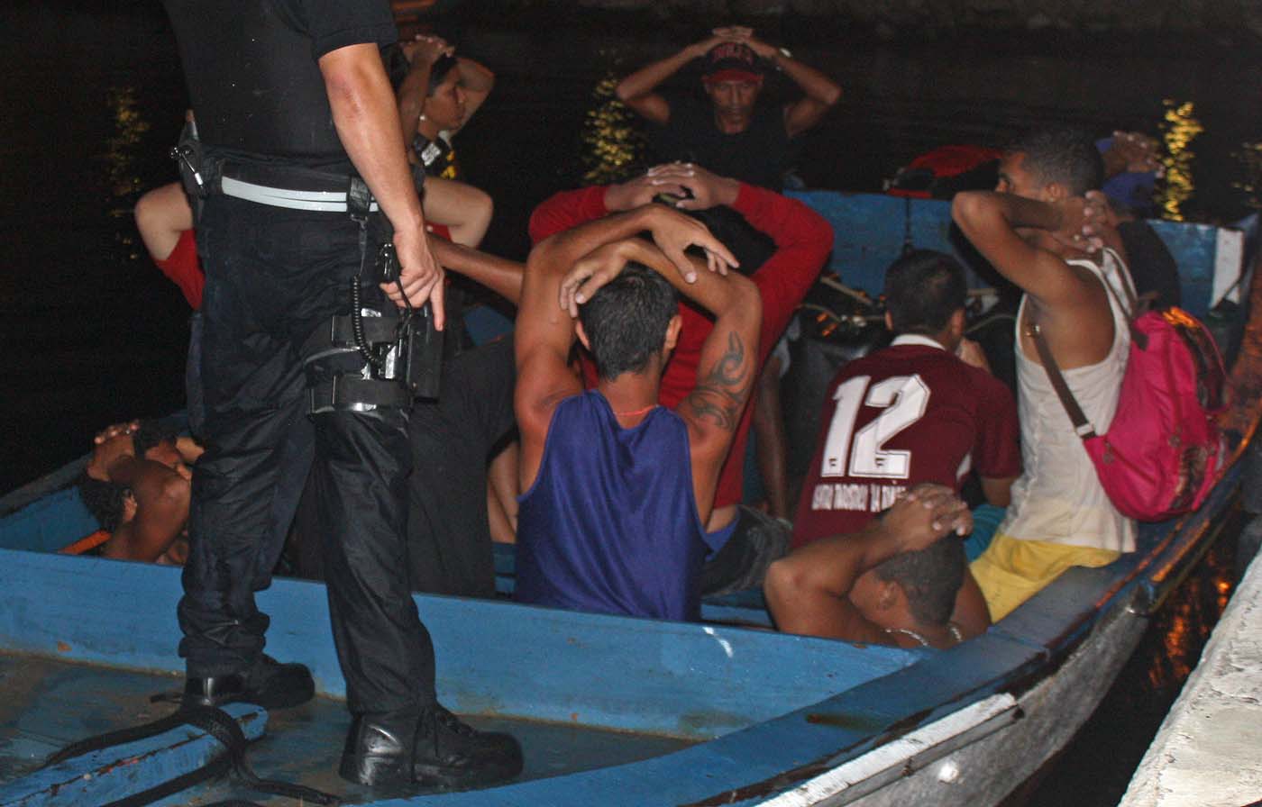 Los radares detectaron una embarcación extraña que se encontraba a seis millas al sur de Curazao