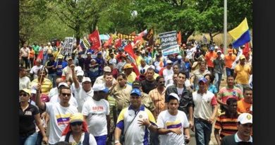 Guayana marcha en el día de los trabajadores