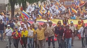 Guayana marcha en el día de los trabajadores