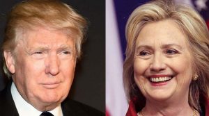 Trump se dirige a Hillary Clinton