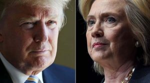 Trump se dirige a Hillary Clinton