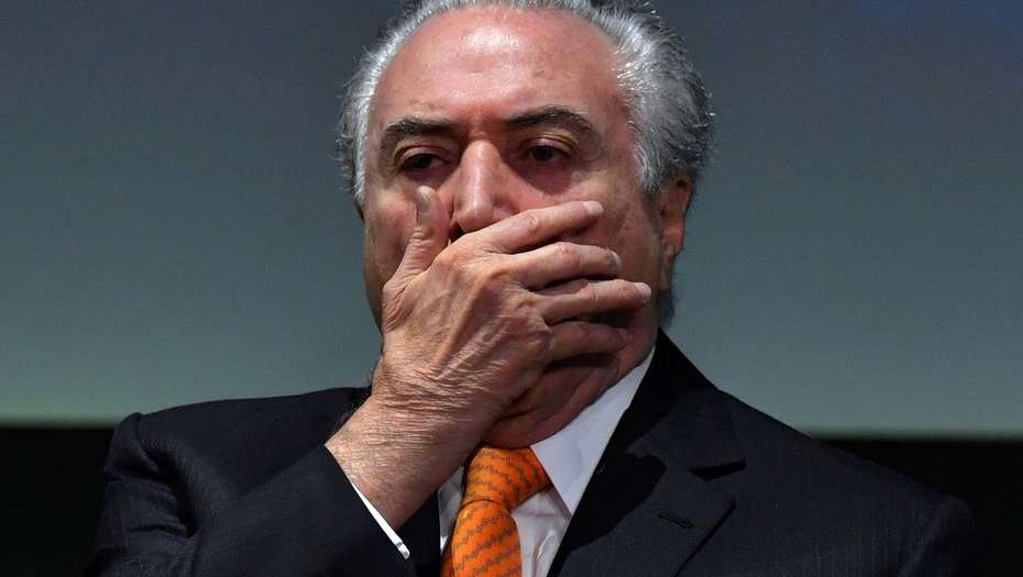 El Presidente Michel Temer trata de actuar normalidad en los acto a los que asiste