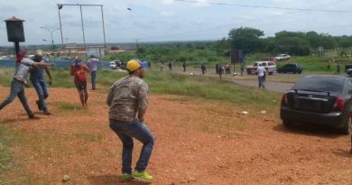 Doce personas detenidas fue el resultado de una manifestación pacifica que se efectuó en la salida hacia Chaguaramas