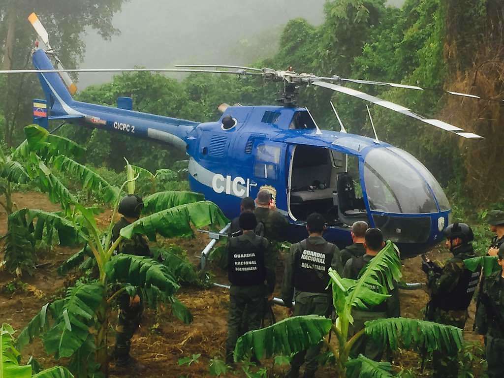 En el estado Vargas, fue localizado el helicóptero del Cicpc, usado para atacar sede del TSJ
