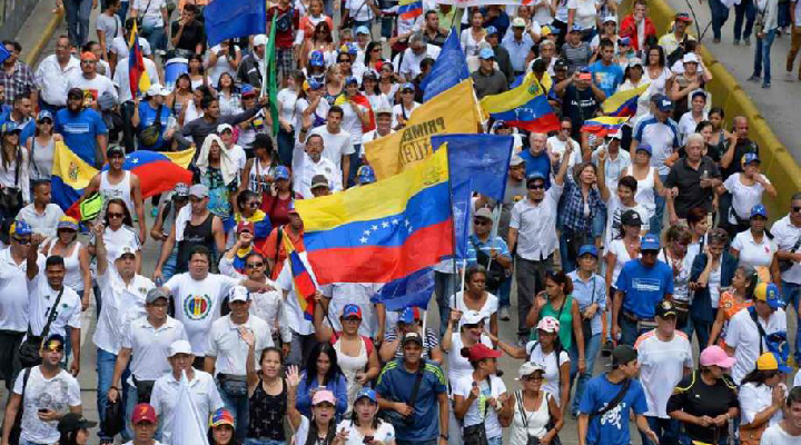 Venezolanos tomaran las calles a partir del medio de hoy
