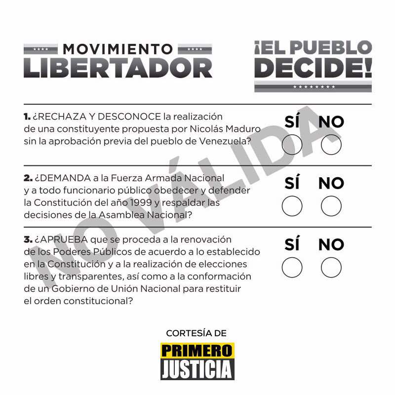 MUD define como triunfal la consulta popular del pasado 16 de julio