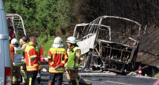 18 personas calcinadas y 30 heridos dejó accidente vial al sur de Alemania