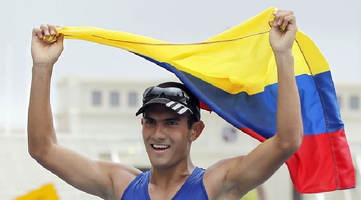 Ganó medalla de oro, el marchista colombiano Éider Arévalo