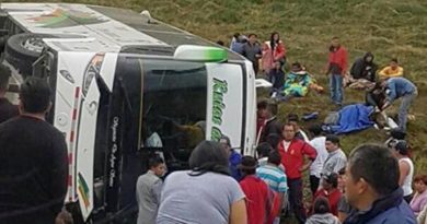 27 venezolanos heridos en Ecuador, tras accidente del bus "Rutas de América"