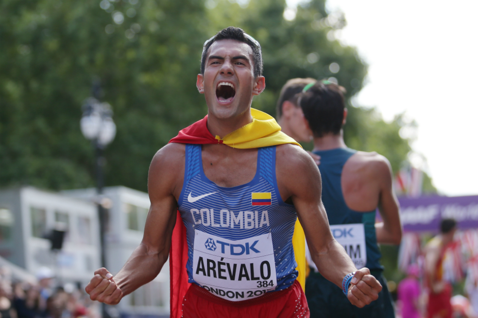 Ganó medalla de oro, el marchista colombiano Éider Arévalo