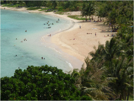 La isla Guam, objeto de la querrella que mantiene Corea del Norte y Estados Unidos