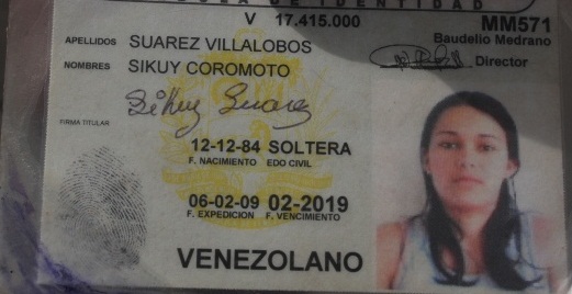 Sikyú Coromoto Suárez Villalobos, de 33 años,