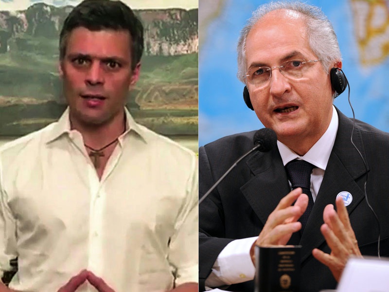 Revocan medida de casa por cárcel para Leopoldo López y Antonio Ledezma