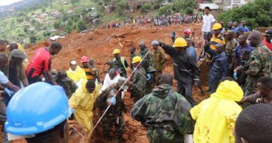 Ascendió a 400 los fallecidos y 600 los desaparecidos por los deslizamientos de tierra en Sierra Leona