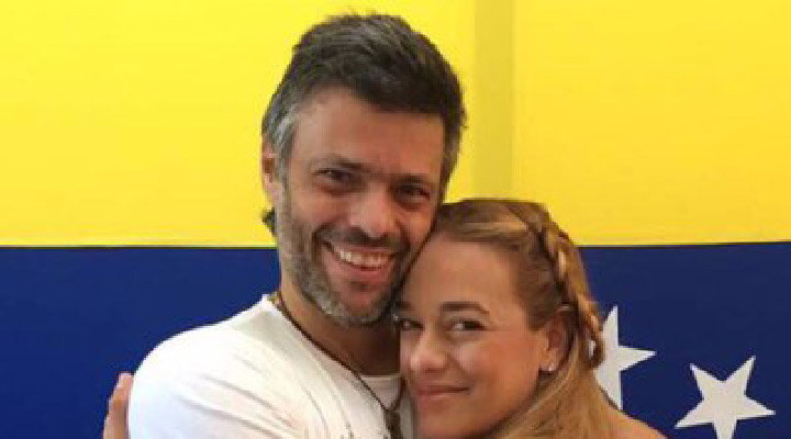 Tres meses de embarazo tiene Lilian Tintori, esposa de Leopoldo López