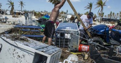 María, el huracán, pasa por Dominica y la devasta