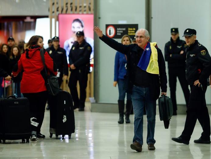 En Madrid se encuentra el opositor venezolano Antonio Ledezma