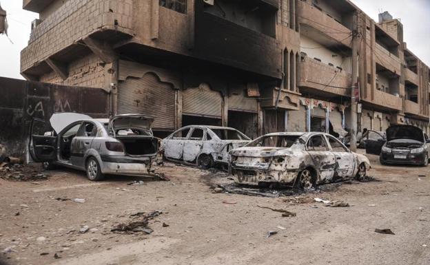 Presuntos aviones rusos bombardearon la localidad siria de Al Shafa