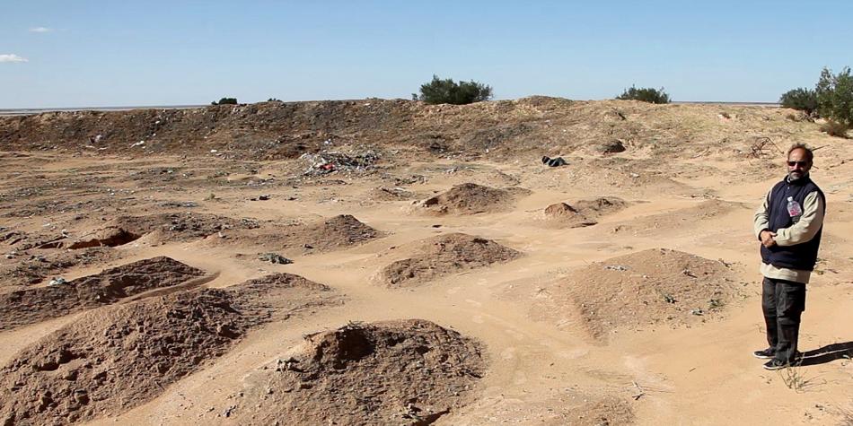 Quienes se ahogaron en el Mediterráneo, descansan en un terreno en Túnez