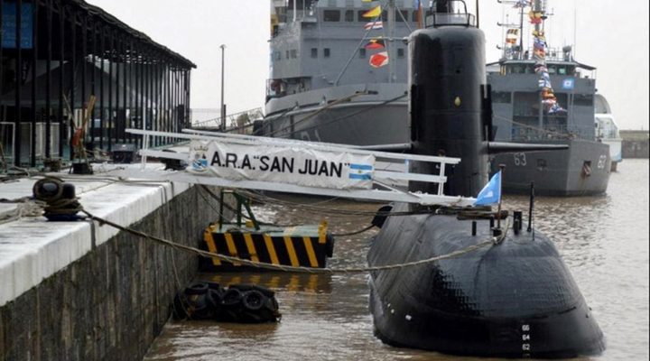 Un mes se cumplió de la desaparición del submarino ARA San Juan