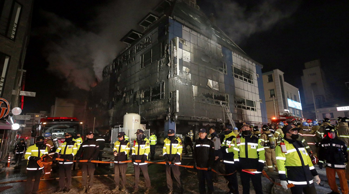 29 personas murieron y 26 resultaron heridas, tras incendio en un sauna en Corea del Sur