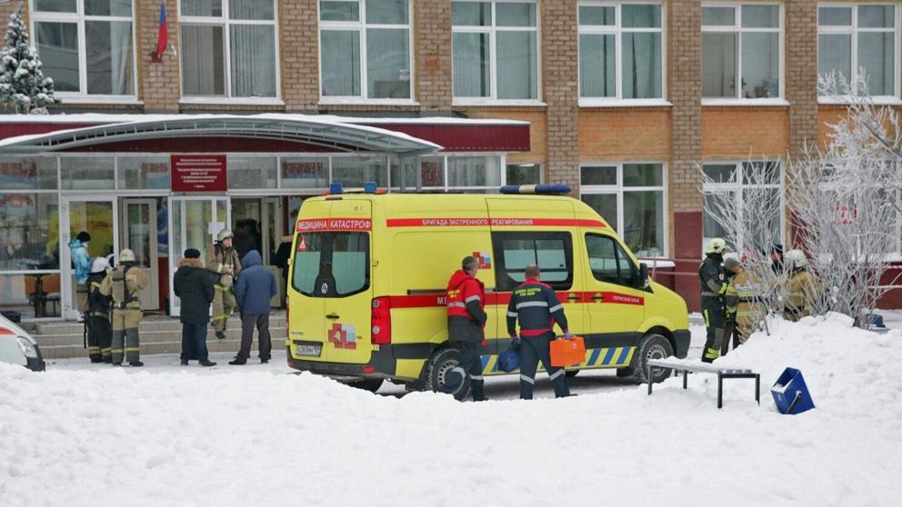 Este es el segundo ataque en una escuela en Rusia, el primero fue la pasada semana, donde ocho menores de edad y una profesora resultaron heridos por arma blanca en un colegio de la ciudad rusa de Perm (Urales),