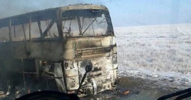 En Kazajistán, incendio de un autobús dejó más de 50 muertos