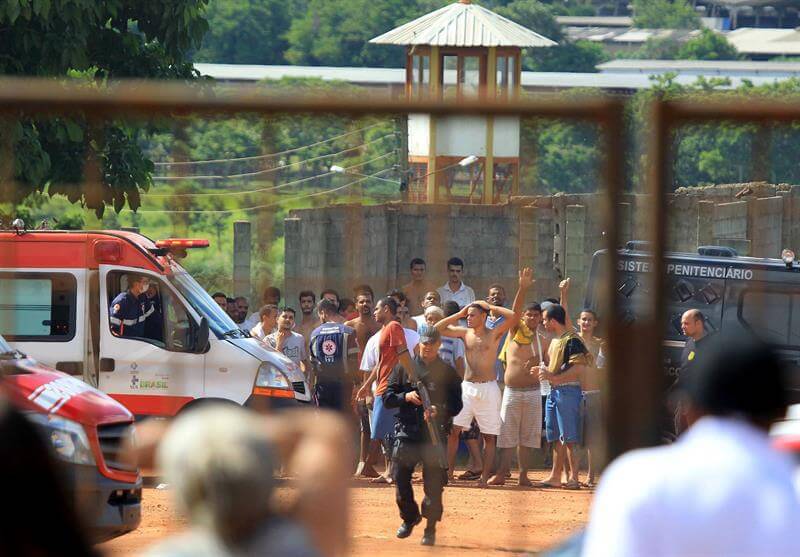 Reyerta en la prisión de Goiania, deja nueve presos fallecidos y catorce heridos